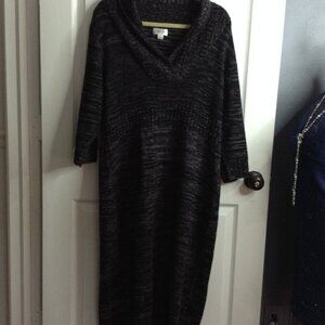 Avenue 14/16 Cowl Neck Soft Sweater Dress, Classic, Professional, Bohemian chic